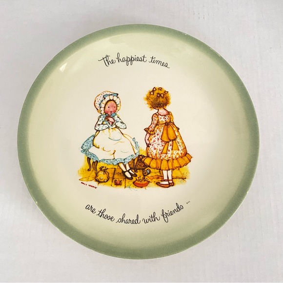 Other - Holly Hobbie Decorative Plate “The Happiest Times are those Shared….”
